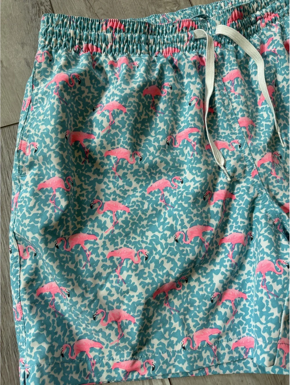 Chubbies Retro The Domingos are for Flamingos Swim Lined Trunks size large